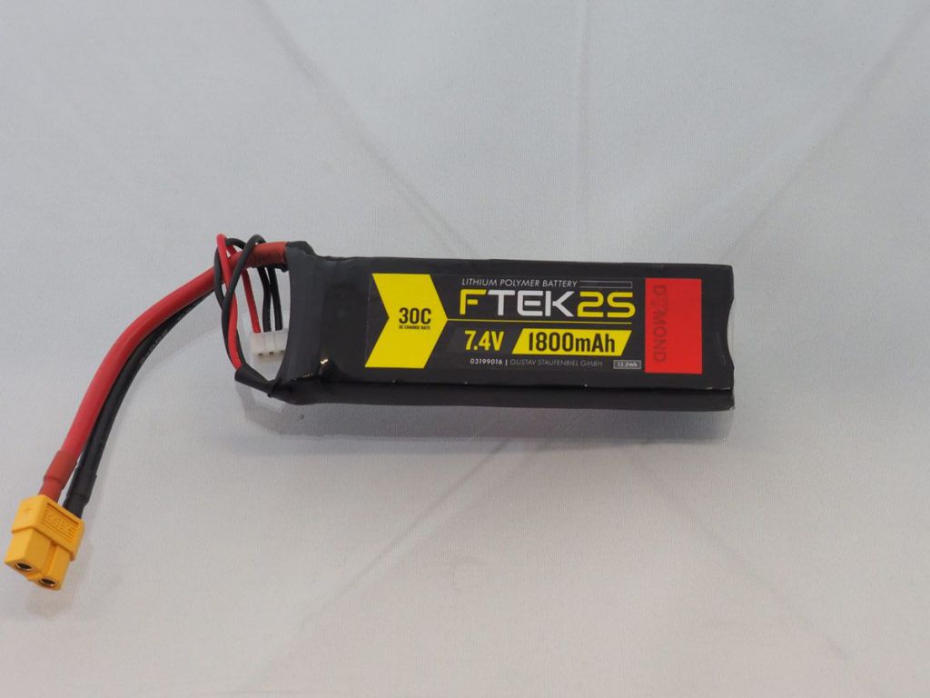 DYMOND F-TEK 2S 1800mAh (7,4V) 30C LiPo Pack (XT60) - HORIZON HOBBY - R&eacute;f&eacute;rence: HSF03199016