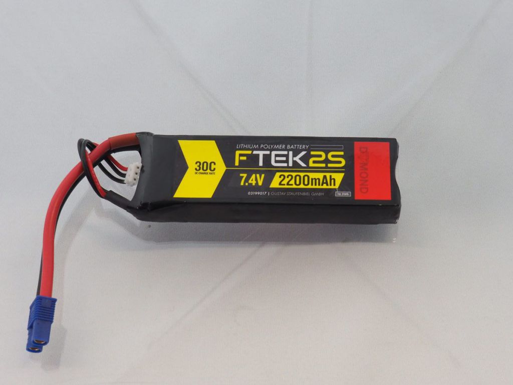 DYMOND F-TEK 2S 2200mAh (7,4V) 30C LiPo Pack (EC3) - HORIZON HOBBY - R&eacute;f&eacute;rence: HSF03199017