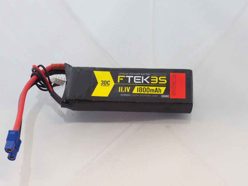 DYMOND F-TEK 3S 1800mAh (11,1V) 30C LiPo Pack (EC3) - HORIZON HOBBY - R&eacute;f&eacute;rence: HSF03199029