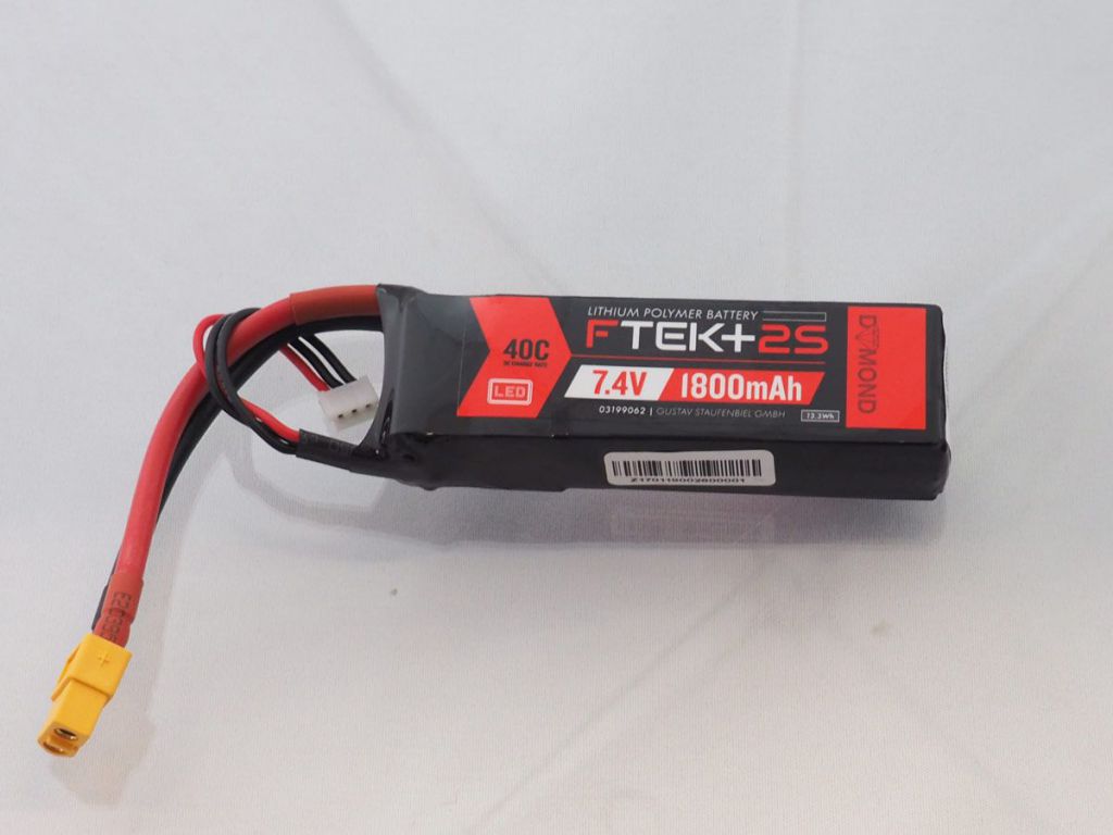 DYMOND F-TEK+ 2S 1800mAh (7,4V) 40C LiPo Pack with LED Indicator (XT60) - HORIZON HOBBY - R&eacute;f&eacute;rence: HSF03199062
