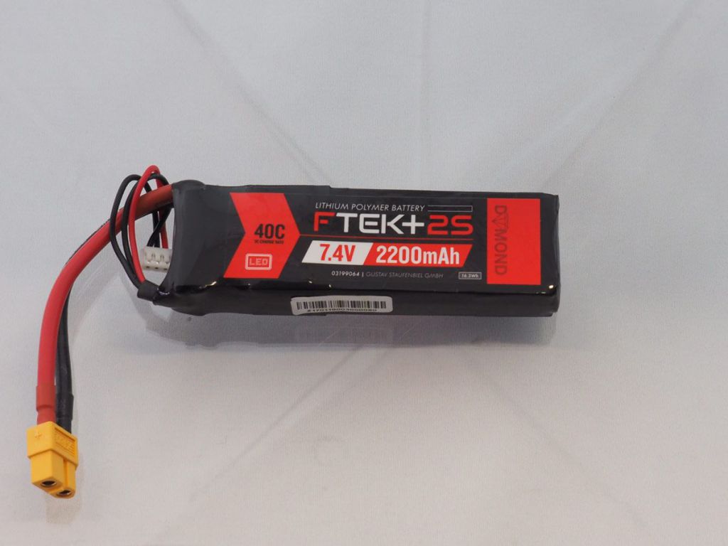 DYMOND F-TEK+ 2S 2200mAh (7,4V) 40C LiPo Pack with LED Indicator (XT60) - HORIZON HOBBY - R&eacute;f&eacute;rence: HSF03199064