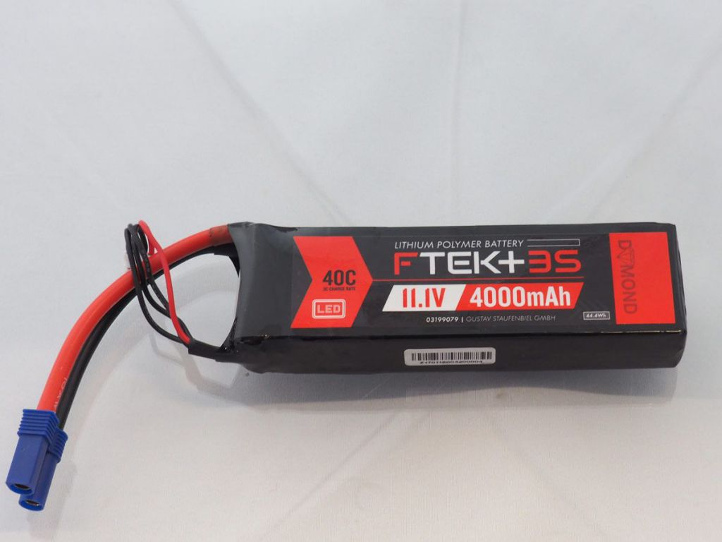 DYMOND F-TEK+ 3S 4000mAh (11,1V) 40C LiPo Pack with LED Indicator (EC5) - HORIZON HOBBY - R&eacute;f&eacute;rence: HSF03199079