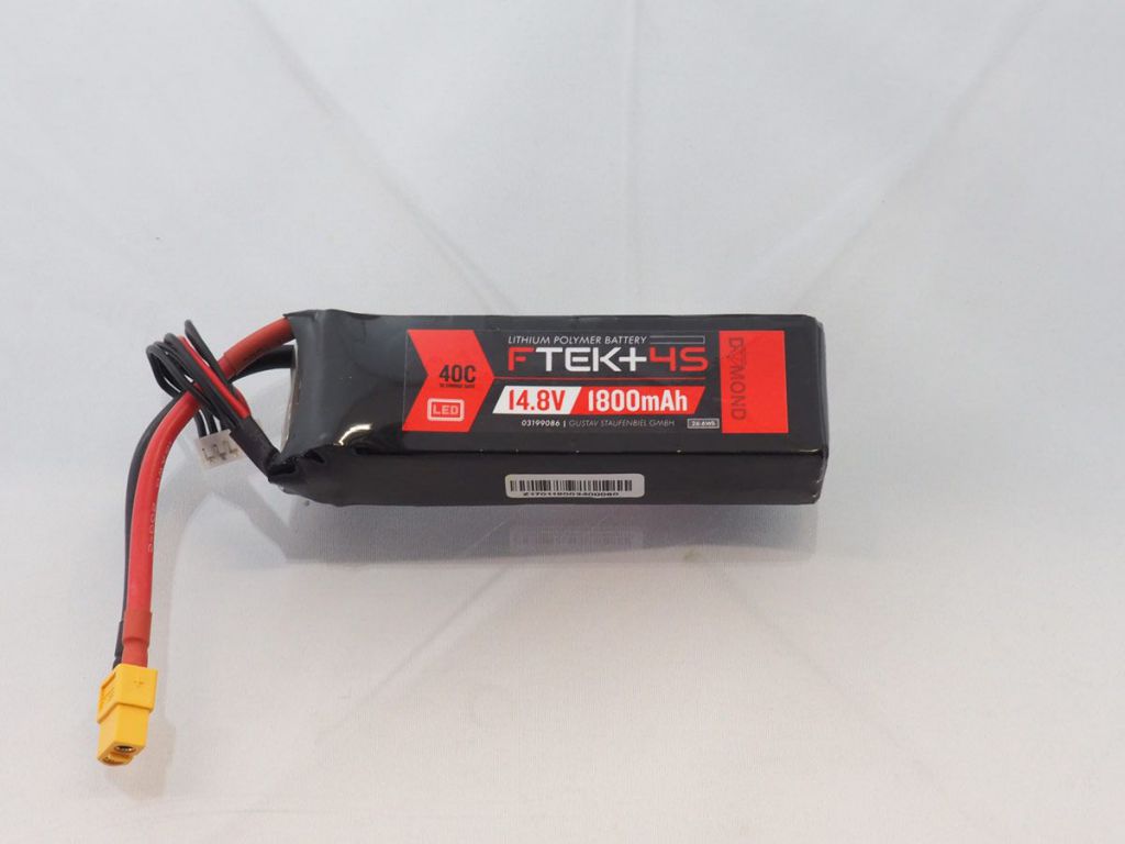 DYMOND F-TEK+ 4S 1800mAh (14,8V) 40C LiPo Pack with LED Indicator (XT60) - HORIZON HOBBY - R&eacute;f&eacute;rence: HSF03199086