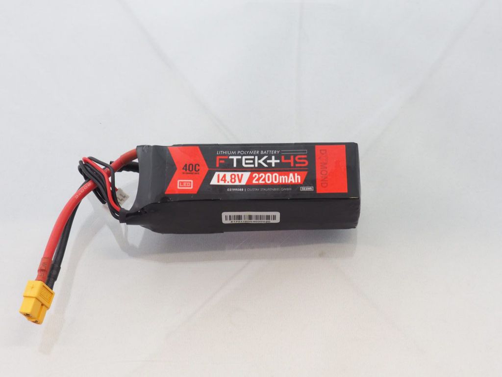 DYMOND F-TEK+ 4S 2200mAh (14,8V) 40C LiPo Pack with LED Indicator (XT60) - HORIZON HOBBY - R&eacute;f&eacute;rence: HSF03199088