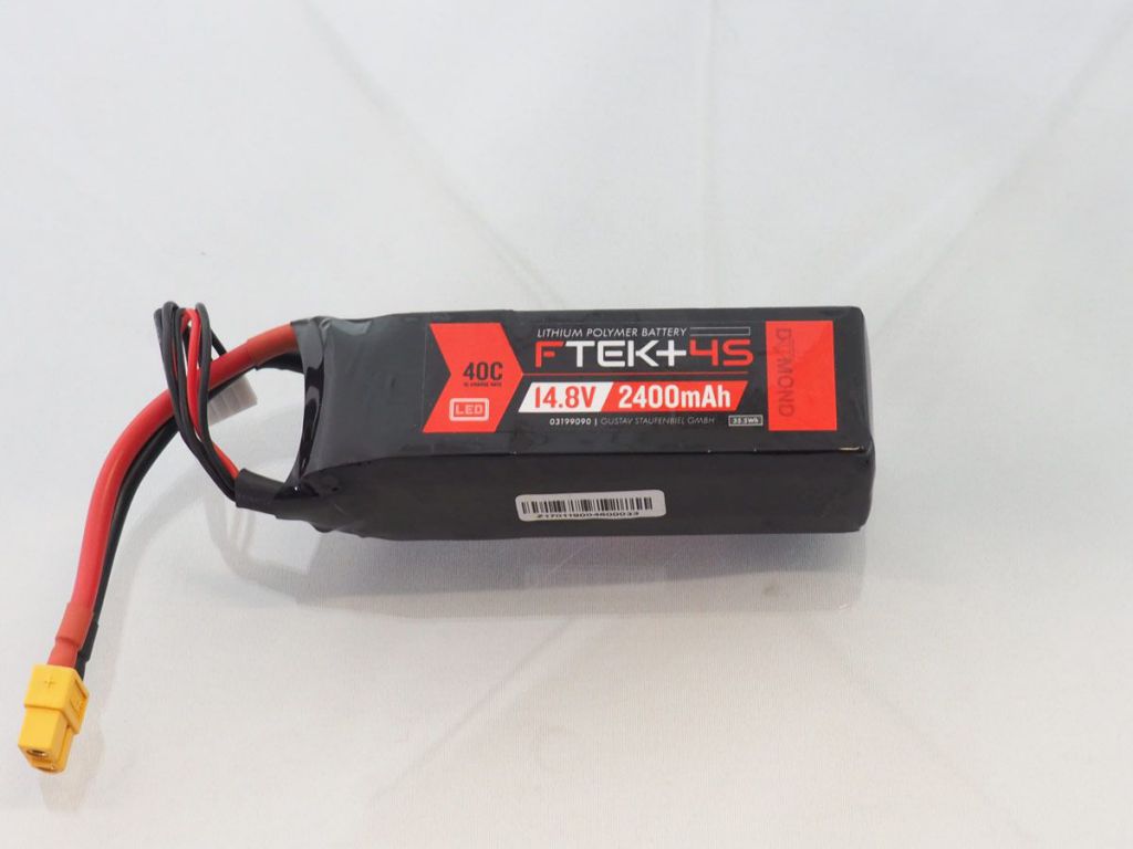 DYMOND F-TEK+ 4S 2400mAh (14,8V) 40C LiPo Pack with LED Indicator (XT60) - HORIZON HOBBY - R&eacute;f&eacute;rence: HSF03199090