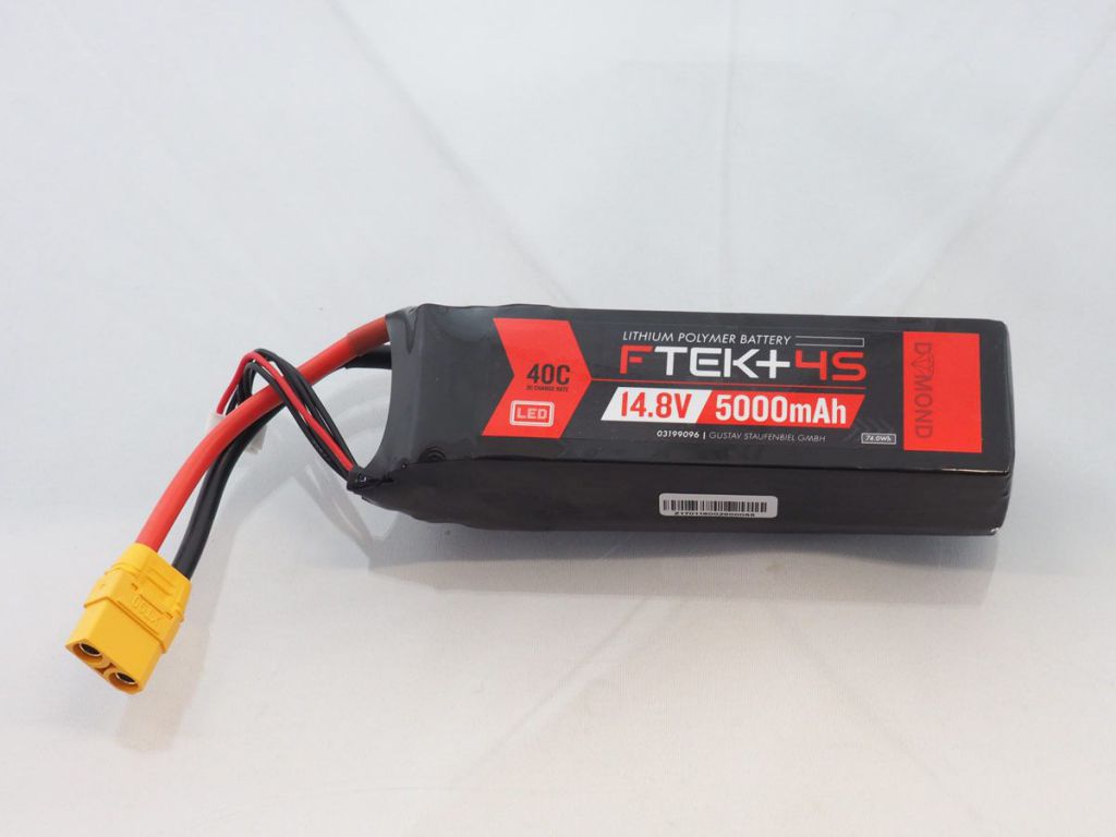 DYMOND F-TEK+ 4S 5000mAh (14,8V) 40C LiPo Pack with LED Indicator (XT90) - HORIZON HOBBY - R&eacute;f&eacute;rence: HSF03199096