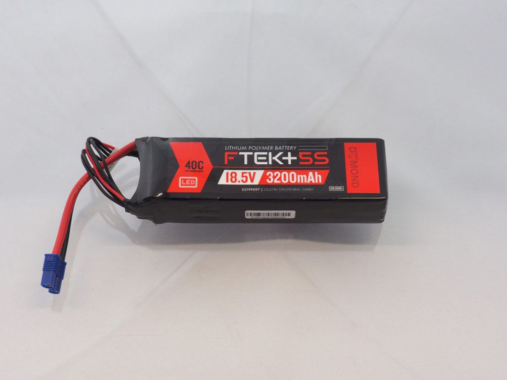 DYMOND F-TEK+ 5S 3200mAh (18,5V) 40C LiPo Pack with LED Indicator (EC3) - HORIZON HOBBY - R&eacute;f&eacute;rence: HSF03199097