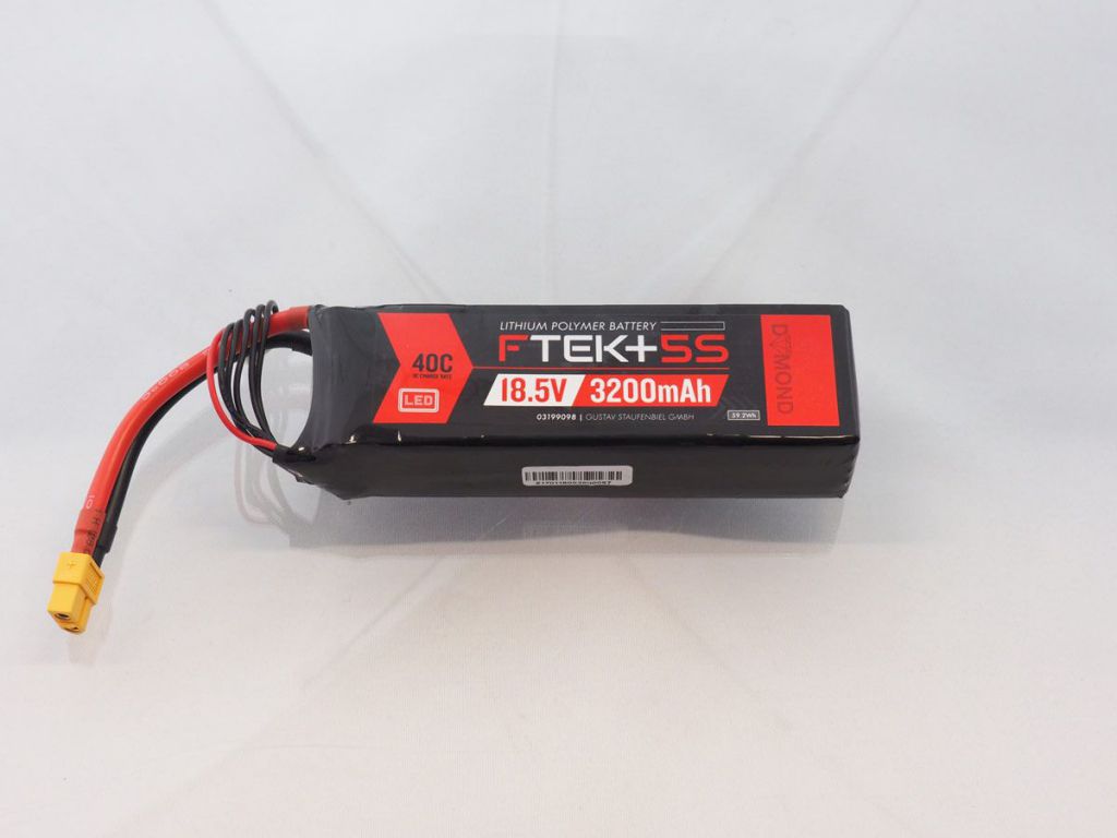 DYMOND F-TEK+ 5S 3200mAh (18,5V) 40C LiPo Pack with LED Indicator (XT60) - HORIZON HOBBY - R&eacute;f&eacute;rence: HSF03199098