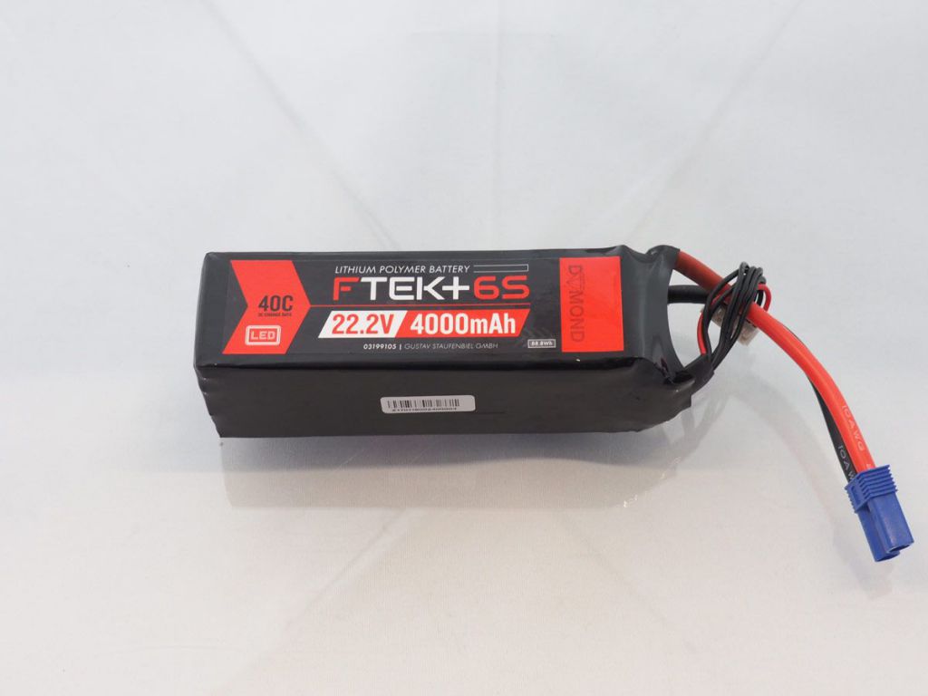 DYMOND F-TEK+ 6S 4000mAh (22,2V) 40C LiPo Pack with LED Indicator (EC5) - HORIZON HOBBY - R&eacute;f&eacute;rence: HSF03199105