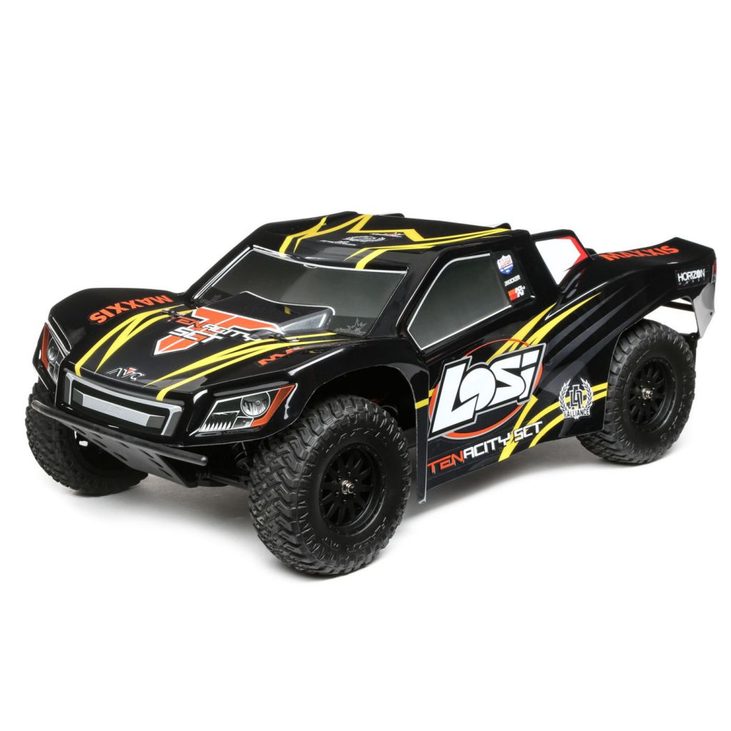 TENACITY SCT RTR, AVC: 1/10 4WD Noir/Jaune - HORIZON HOBBY - R&eacute;f&eacute;rence: LOS03010T1