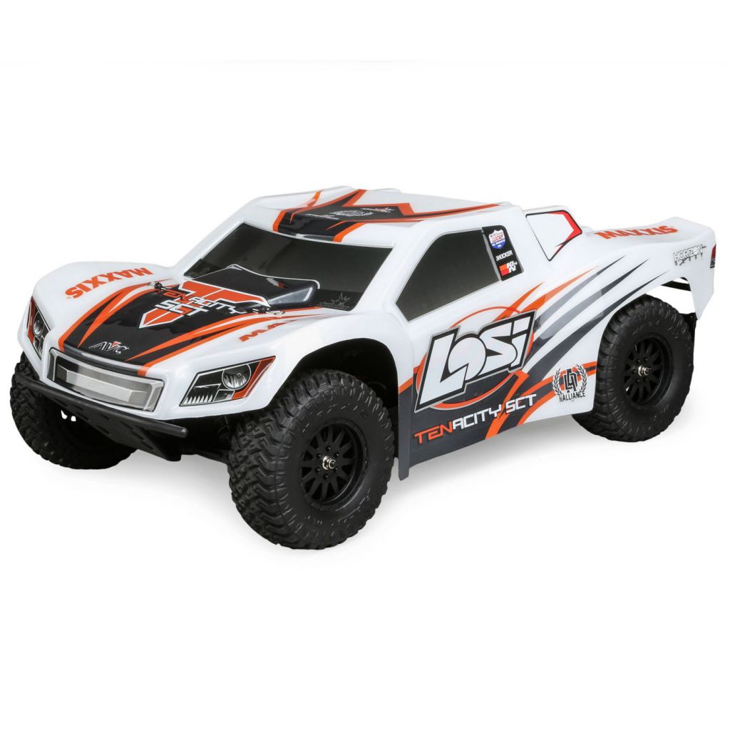 TENACITY SCT RTR, AVC: 1/10 4WD Blanc/Orange - HORIZON HOBBY - R&eacute;f&eacute;rence: LOS03010T2