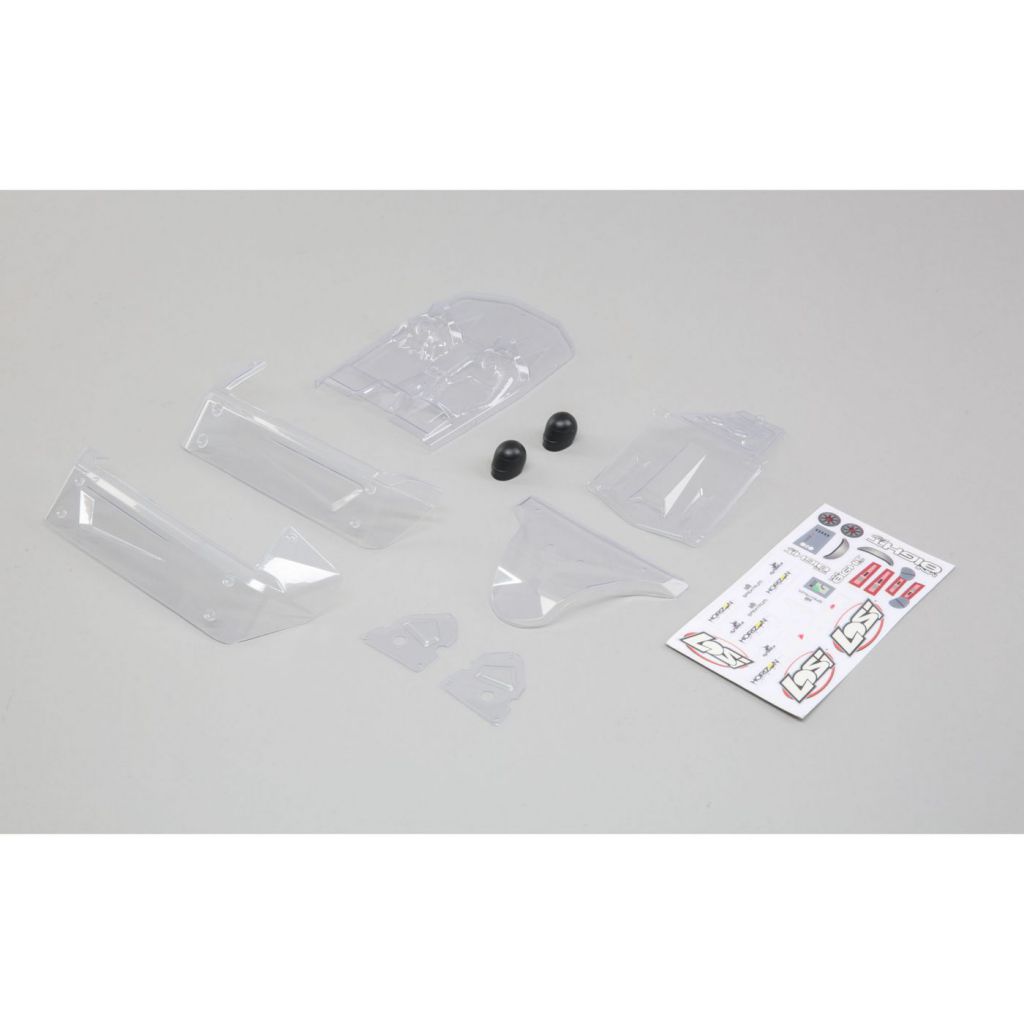 Mini 8IGHT-DB - Carrosserie transparente - HORIZON HOBBY - R&eacute;f&eacute;rence: LOS210012