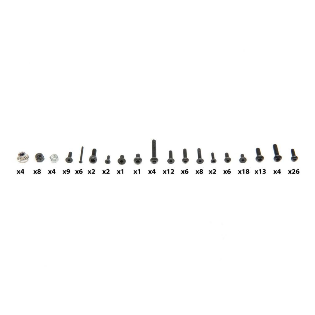 Mini 8T - Set de visserie - HORIZON HOBBY - R&eacute;f&eacute;rence: LOS216000