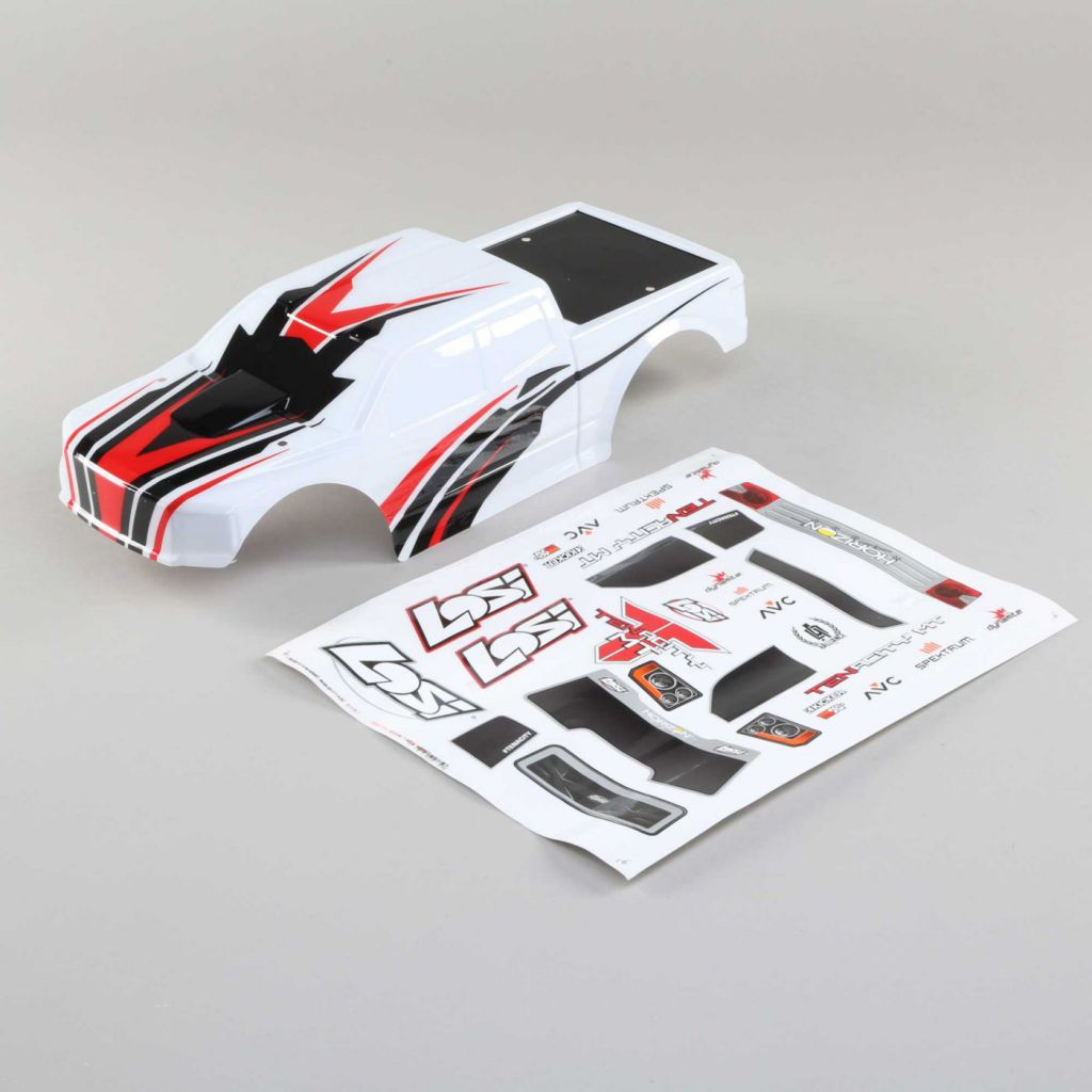 Body Set, Painted, White: TENACITY MT - HORIZON HOBBY - R&eacute;f&eacute;rence: LOS230037
