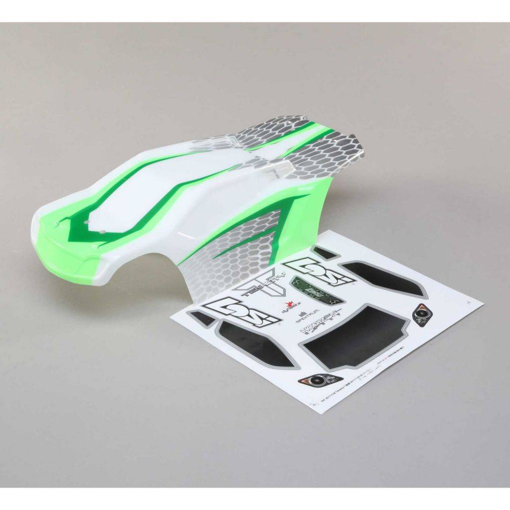 Body Set, Painted: TENACITY T WHITE/GREEN - HORIZON HOBBY - R&eacute;f&eacute;rence: LOS230044
