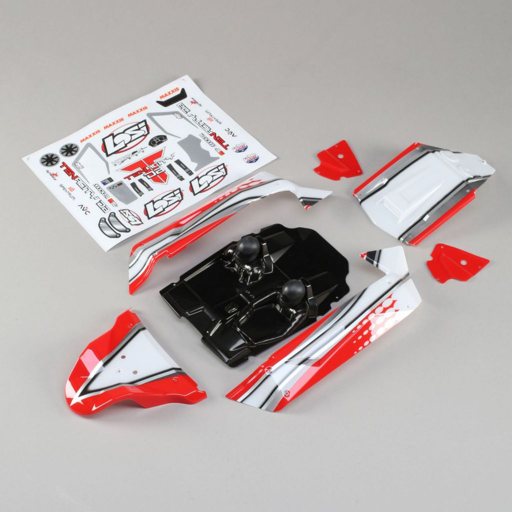 Body Set, Red: Tenacity Desert Buggy - HORIZON HOBBY - R&eacute;f&eacute;rence: LOS230051