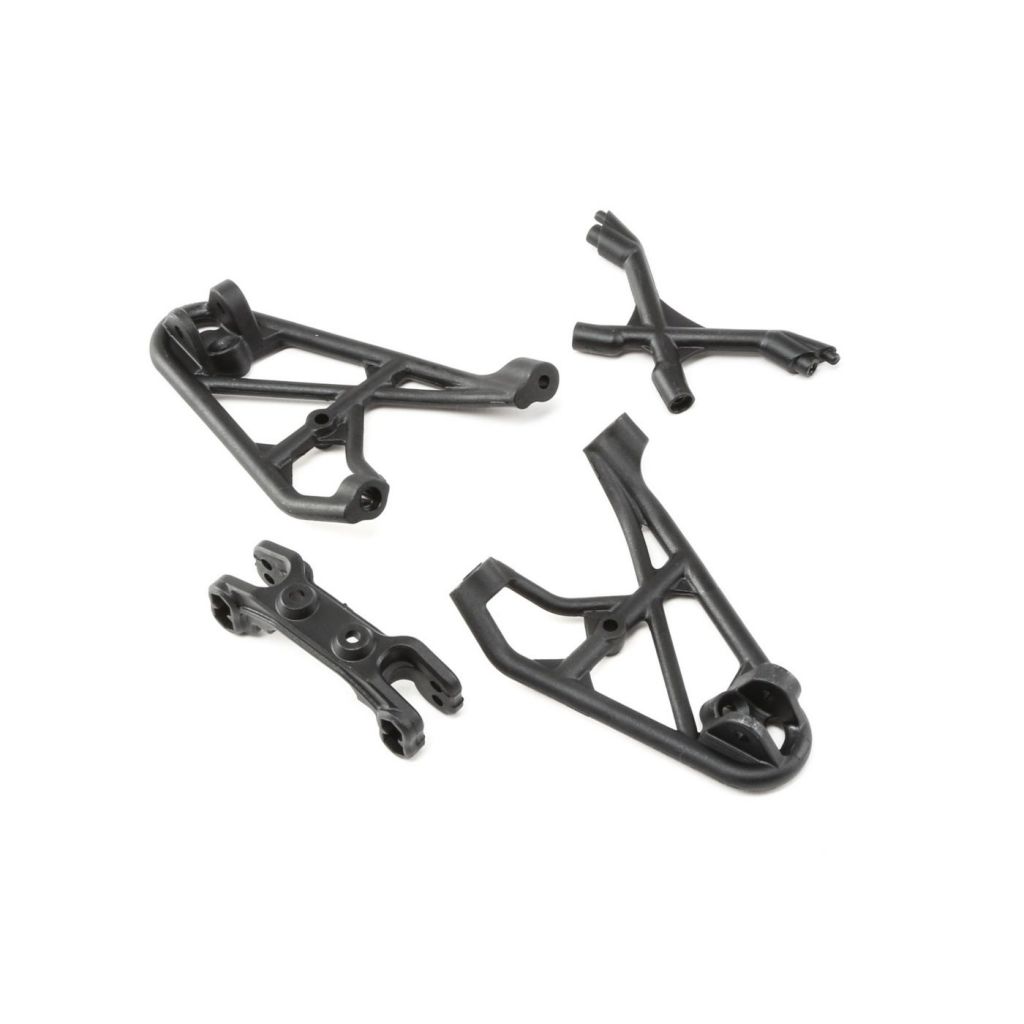 Rock Rey - Support d'amorisseurs av, protection et support biellette de carrossage - HORIZON HOBBY - R&eacute;f&eacute;rence: LOS231022