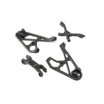 Rock Rey - Support d'amorisseurs av, protection et support biellette de carrossage - HORIZON HOBBY - R&eacute;f&eacute;rence: LOS231022