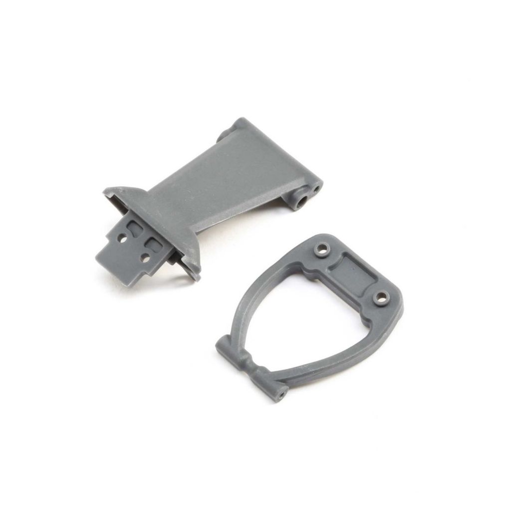Front Bumper/Skid Plate&Support,Gray: Rock Rey - HORIZON HOBBY - R&eacute;f&eacute;rence: LOS231040