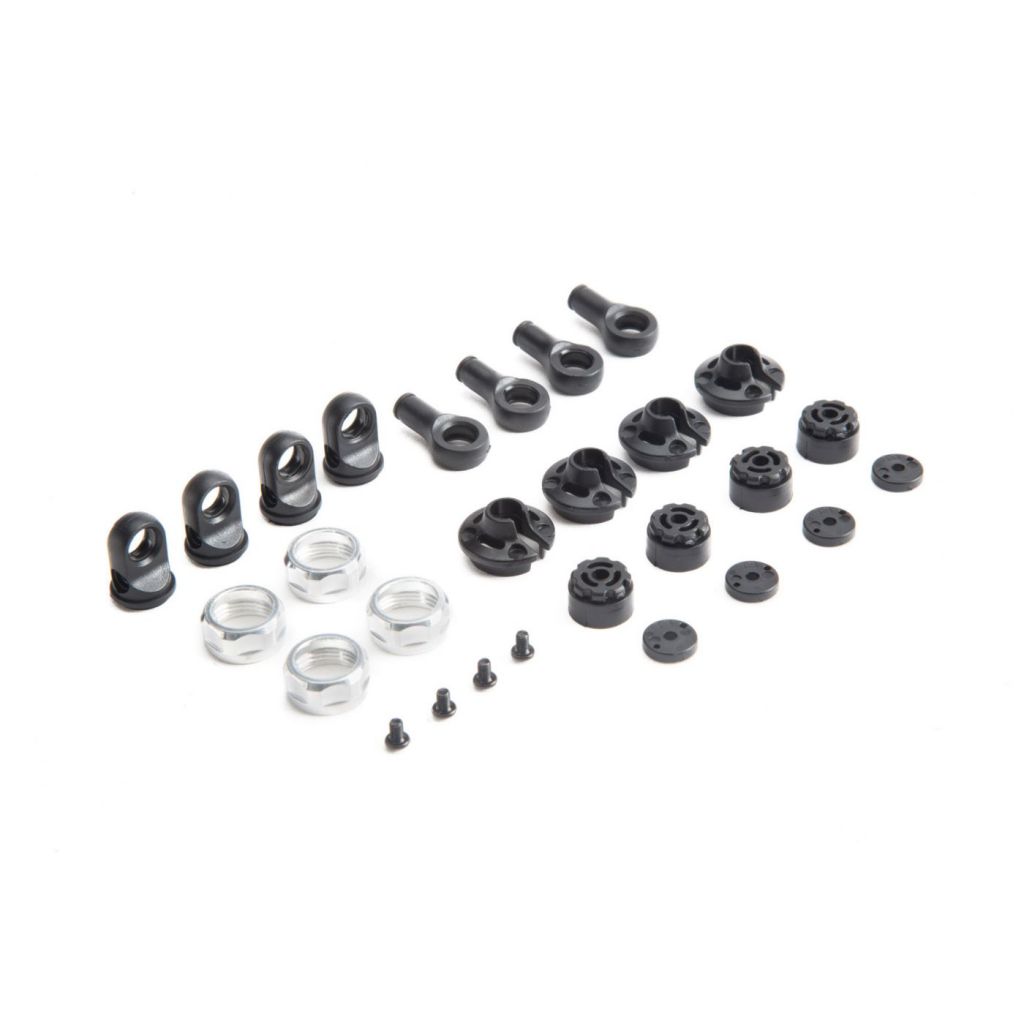 Baja Rey - Chapes d'amortisseurs, bouchons sup&eacute;rieurs et pistons - HORIZON HOBBY - R&eacute;f&eacute;rence: LOS233001