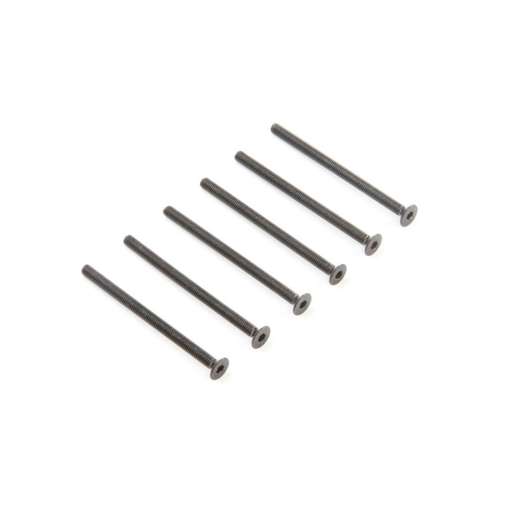 M3 x 45mm Flat Head Screws (6) - HORIZON HOBBY - R&eacute;f&eacute;rence: LOS235028
