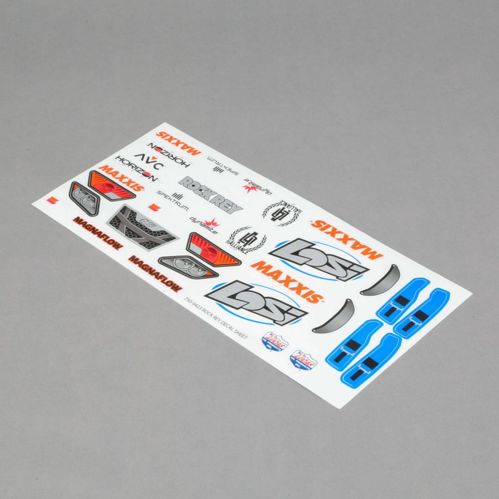 Rock Rey - Planche de d&eacute;coration bleue &eacute;lectrique - HORIZON HOBBY - R&eacute;f&eacute;rence: LOS239002