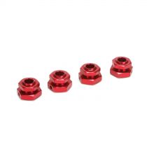 XXL-2 GAS - Hexagones de roues 20mm, rouges  - HORIZON HOBBY - R&eacute;f&eacute;rence: LOS242000