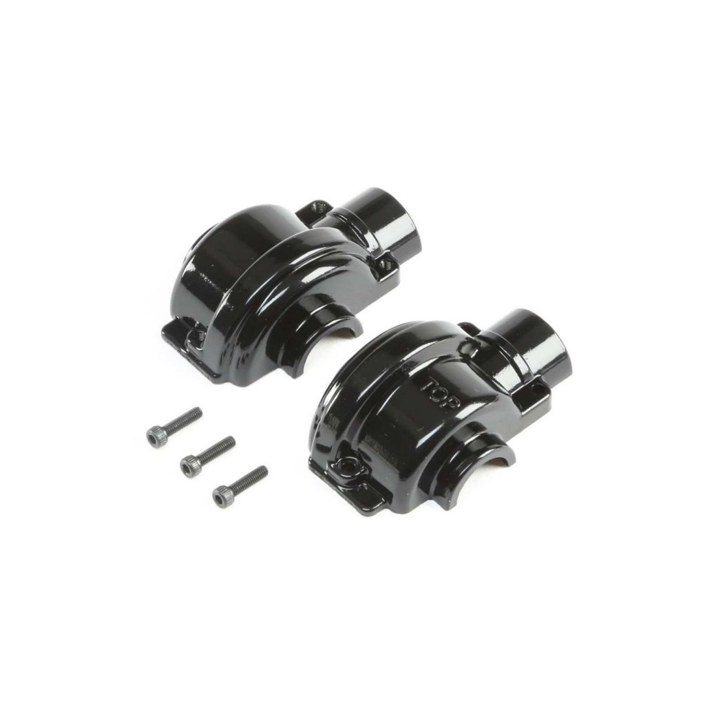 Aluminum Diff Case, Black: LST/2, 3XL-E - HORIZON HOBBY - R&eacute;f&eacute;rence: LOS242022