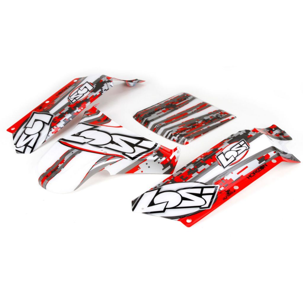 1/5 - Panneaux de carrosserie s&eacute;rigraphi&eacute;s - HORIZON HOBBY - R&eacute;f&eacute;rence: LOS250006