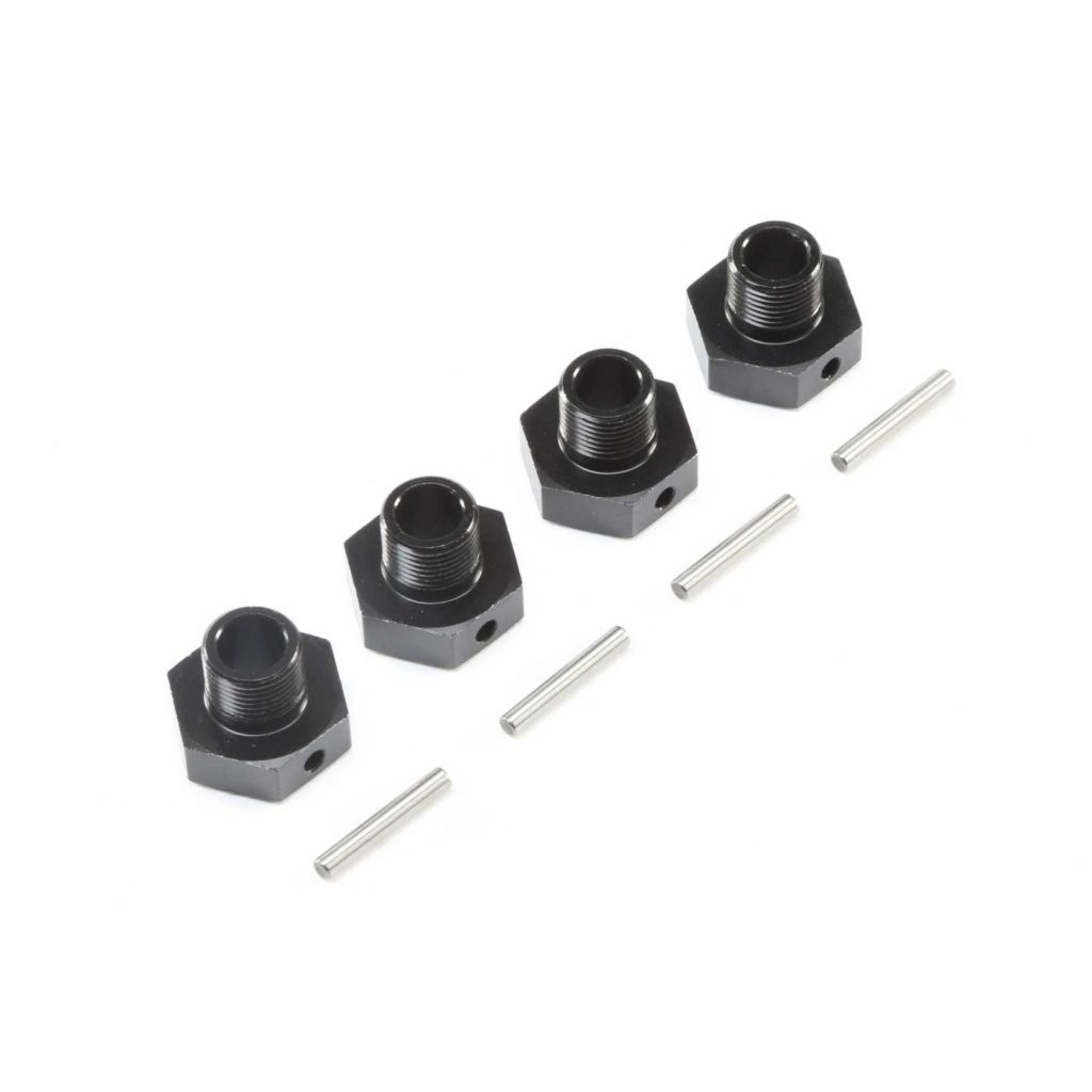 20mm Wheel Hexes and Pins, BLK (4): Super Baja Rey - HORIZON HOBBY - R&eacute;f&eacute;rence: LOS252077