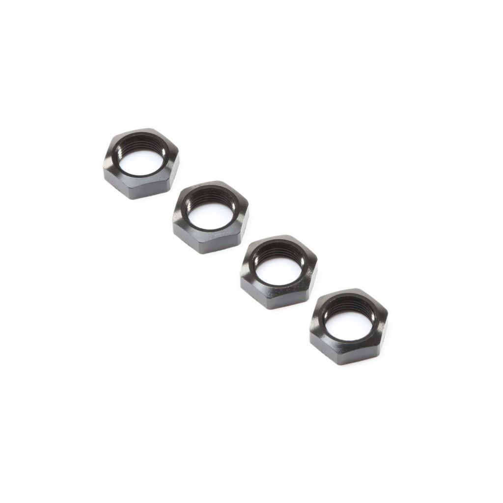 Wheel Nut, Black (4): Super Baja Rey - HORIZON HOBBY - R&eacute;f&eacute;rence: LOS252078
