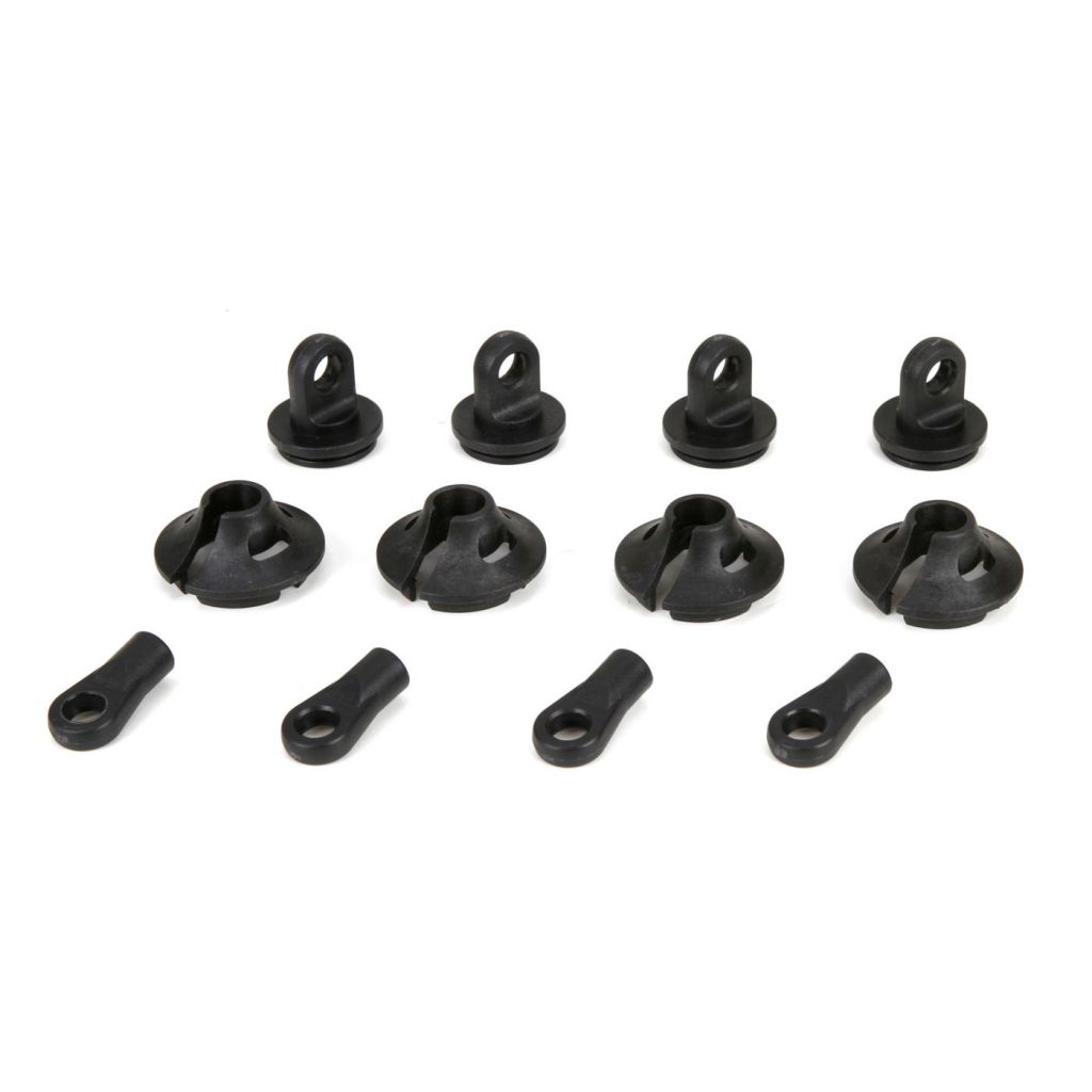 1/5 4WD - Chappe/coupelle et clips d'amortisseurs (2) - HORIZON HOBBY - R&eacute;f&eacute;rence: LOS253006