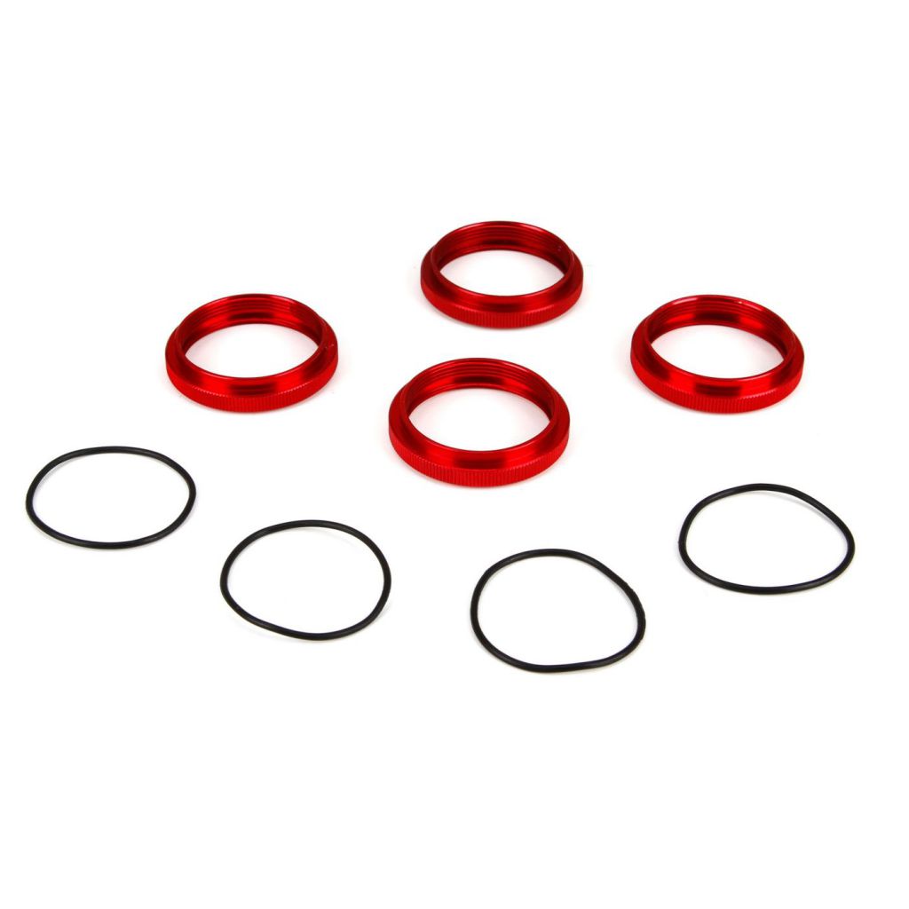 DBXL 1/5 4wd - Bague de r&eacute;glage d'amortisseur en aluminium avec joint torique - HORIZON HOBBY - R&eacute;f&eacute;rence: LOS253009