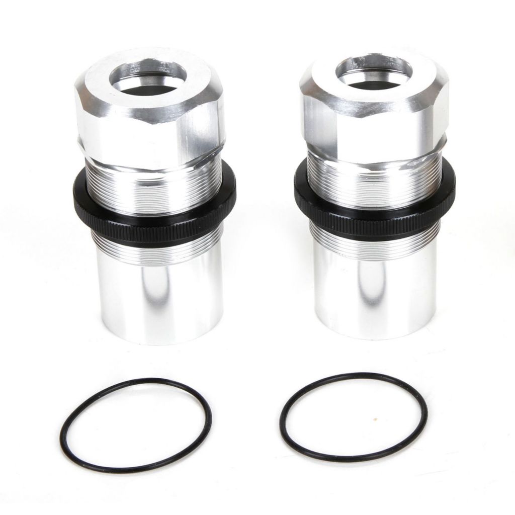 Fr/Rr Shock Body, Cap, AL, Slvr(2): MTXL - HORIZON HOBBY - R&eacute;f&eacute;rence: LOS253019