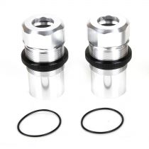 Fr/Rr Shock Body, Cap, AL, Slvr(2): MTXL - HORIZON HOBBY - R&eacute;f&eacute;rence: LOS253019