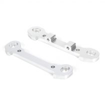 Rear Hinge Pin Braces, Aluminum, Silver(2): MTXL - HORIZON HOBBY - R&eacute;f&eacute;rence: LOS254029