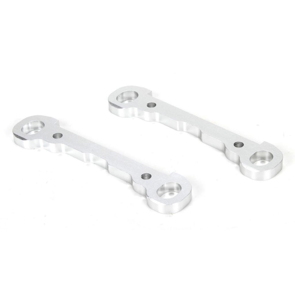 Hinge Pin Braces, Front, Alum, Silver, MTXL (2) - HORIZON HOBBY - R&eacute;f&eacute;rence: LOS254030