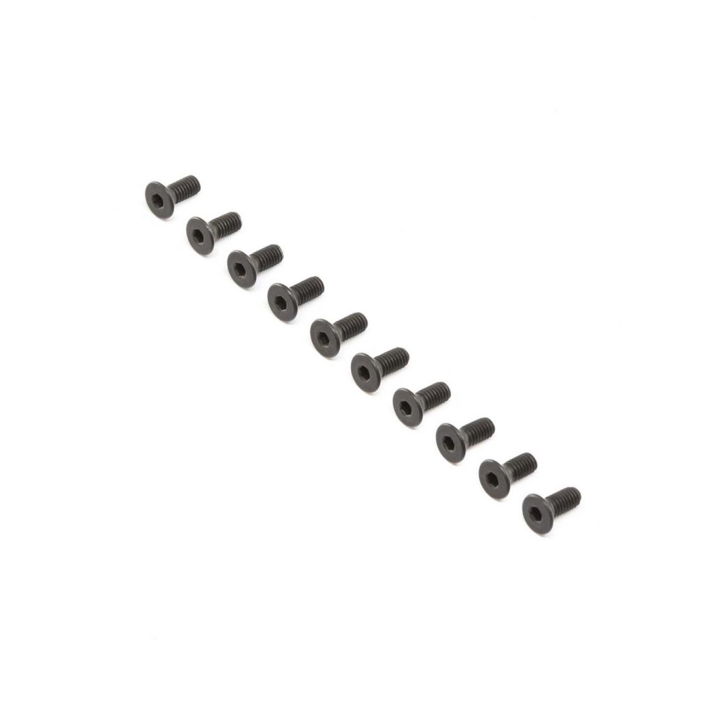 Flat Head Screws, Stl, BO, M4 x 10mm (10) - HORIZON HOBBY - R&eacute;f&eacute;rence: LOS255016