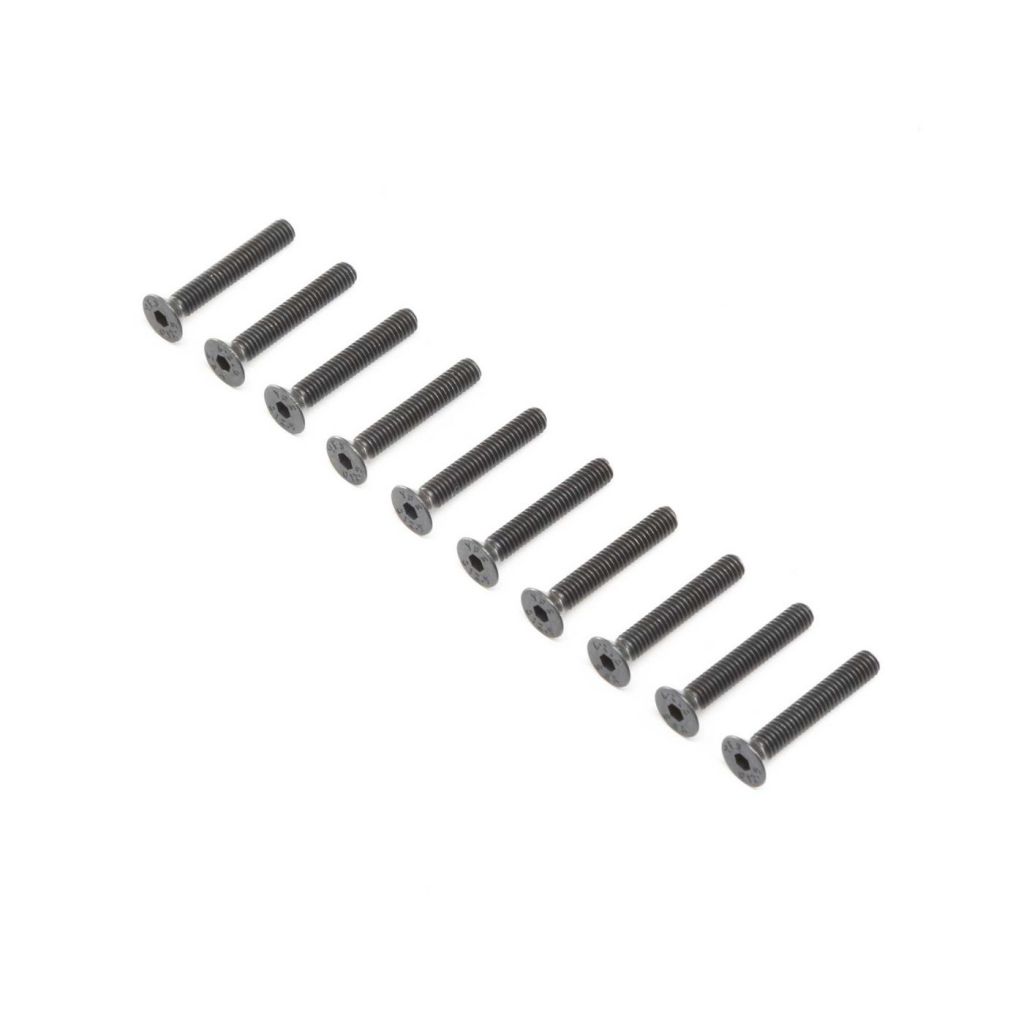 Flat Head Screws, Stl, BO, M4 x 25mm (10) - HORIZON HOBBY - R&eacute;f&eacute;rence: LOS255018