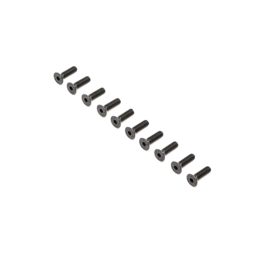 Flat Head Screws, Stl, BO, M4 x 14mm (10) - HORIZON HOBBY - R&eacute;f&eacute;rence: LOS255019
