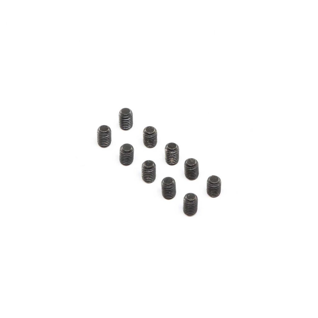 Set Screws, Stl, BO, Flat Point, M4 x 6mm (10) - HORIZON HOBBY - R&eacute;f&eacute;rence: LOS255021