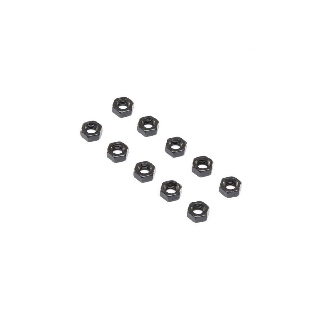 Flat Nut, Stl, M4 (10) - HORIZON HOBBY - R&eacute;f&eacute;rence: LOS255024