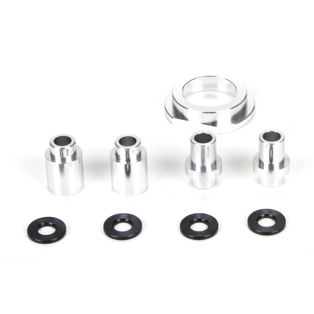 Engine Mount Spacer & Clutch Mount, AL, Slvr: MTXL - HORIZON HOBBY - R&eacute;f&eacute;rence: LOS256008
