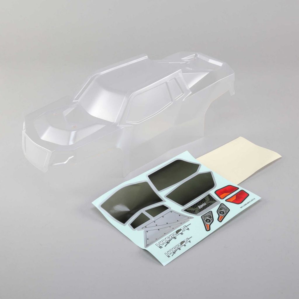 Body Set w/window mask, Clear: LST 3XL-E - HORIZON HOBBY - R&eacute;f&eacute;rence: LOS340000