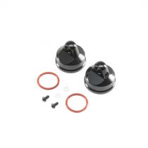 Shock Cap, Aluminum, Black (2): LST/2, 3XL-E - HORIZON HOBBY - R&eacute;f&eacute;rence: LOS343000