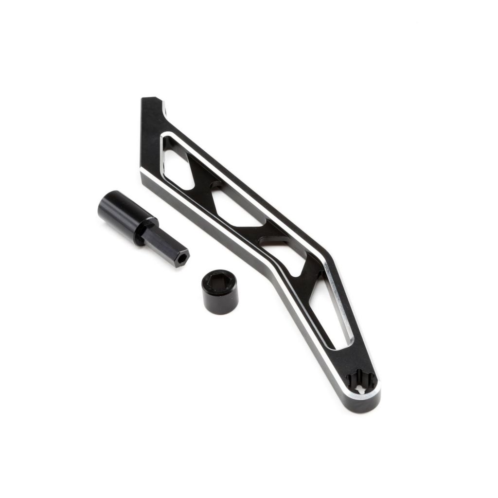 MTXL - Renfort ch&acirc;ssis, arri&egrave;re, noir, aluminium - HORIZON HOBBY - R&eacute;f&eacute;rence: LOS351005