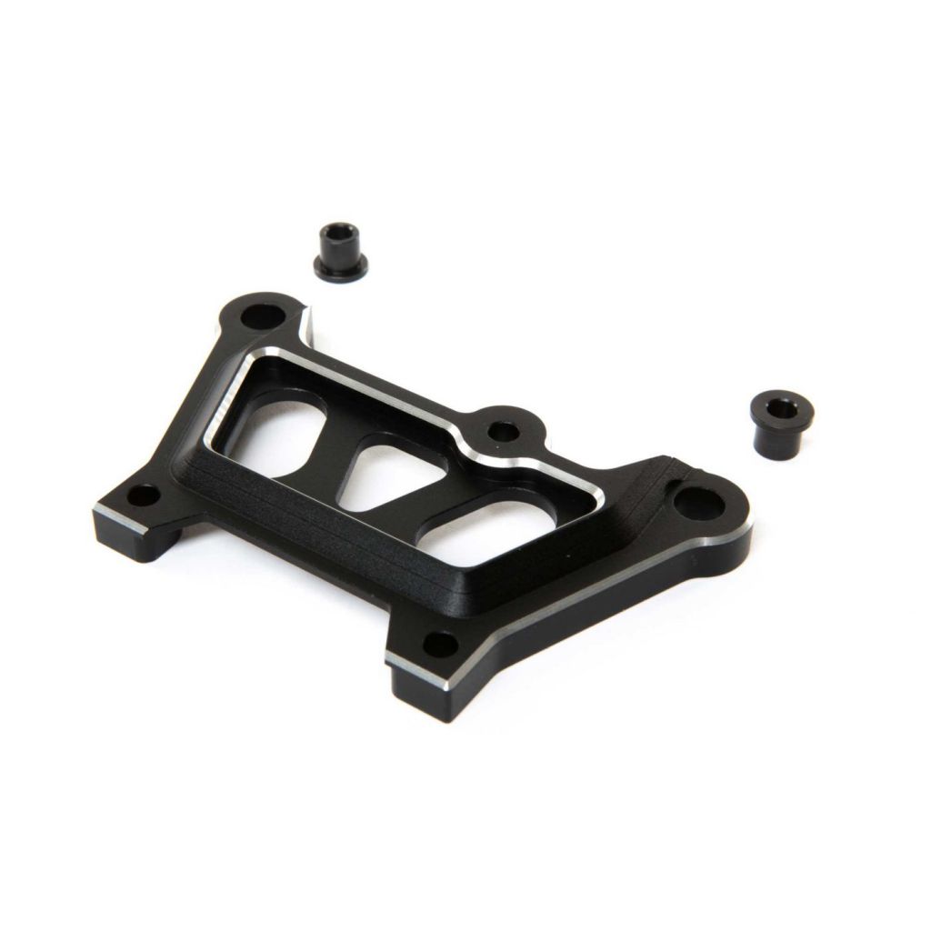 Front Top Plate, Black, Aluminum: DBXL-E - HORIZON HOBBY - R&eacute;f&eacute;rence: LOS351008