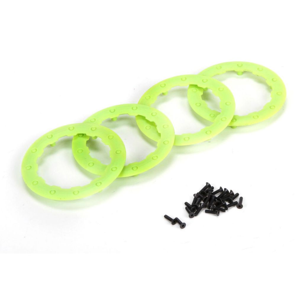 22SCT - Anneau Beadlock Vert avec vis (4) - HORIZON HOBBY - R&eacute;f&eacute;rence: LOS43008