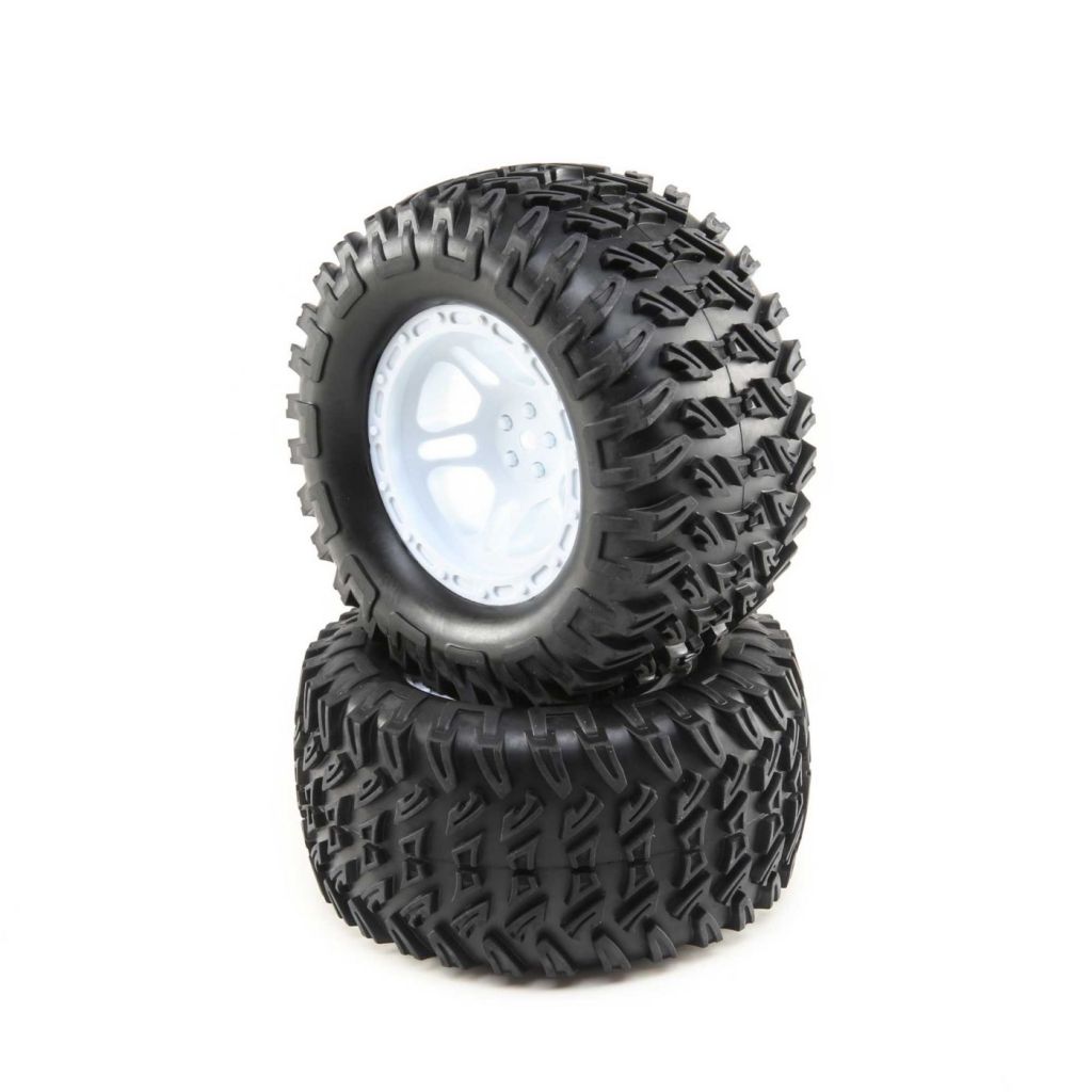 Tires, Mounted (2): TENACITY Monster Truck - HORIZON HOBBY - R&eacute;f&eacute;rence: LOS43017