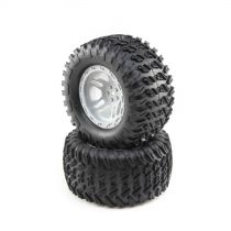 Tires, Mounted Grey (2): TENACITY Monster Truck - HORIZON HOBBY - R&eacute;f&eacute;rence: LOS43021